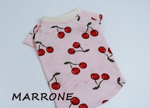 画像1: チェリー柄TシャツPNK