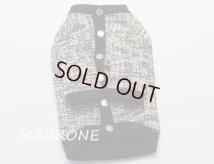 画像1: ラメツイードニットジャケットBK