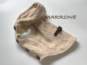 画像1: 縄編みニットベスト　ベージュ