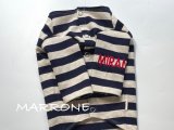 ボーダーカーディガン　Navy