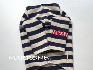 画像1: ボーダーカーディガン　Navy